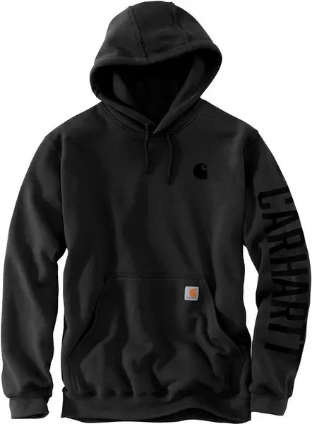Image of Carhartt Rain Defender Loose Fit Midweight C Graphic Hoodie, black, Size M