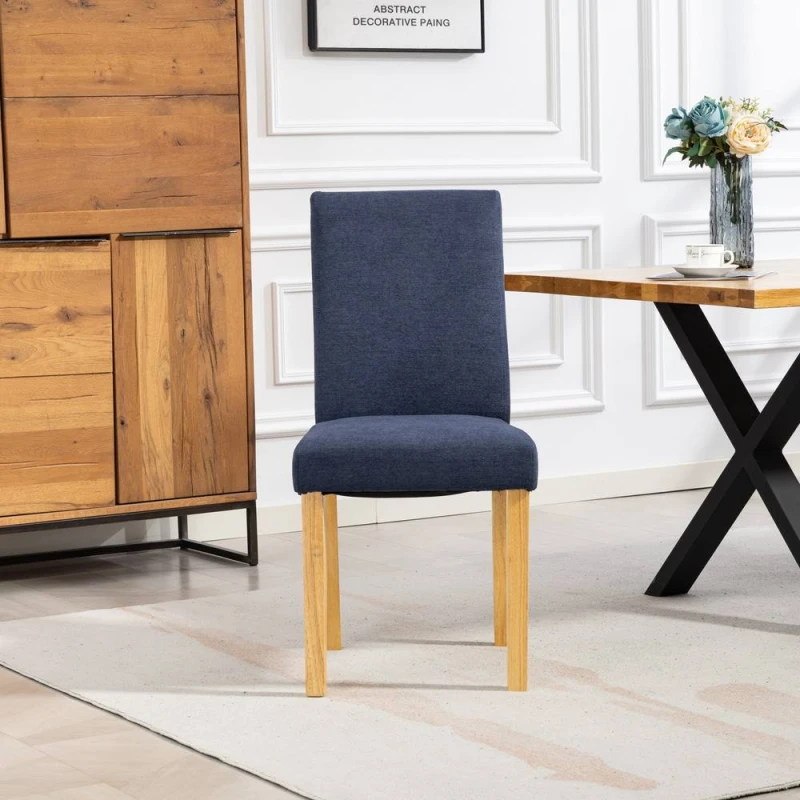 Image of Artemis Home Almont Fabric Dining Chairs - Set of 2 in Blue Size: 2 Pack Blue Unisex 2 Pack