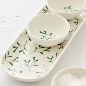 Image of Sophie Conran Mistletoe 3 Bowl and Tray Set White