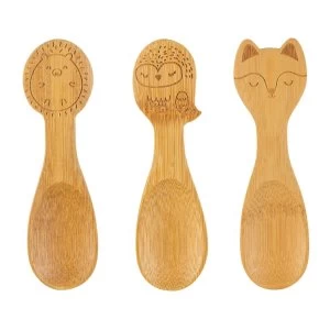 Image of Sass & Belle Woodland Baby Bamboo (Set of 3) Spoons
