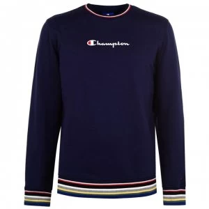 Image of Champion Champion Rib Crew Neck Sweatshirt - Navy BS536