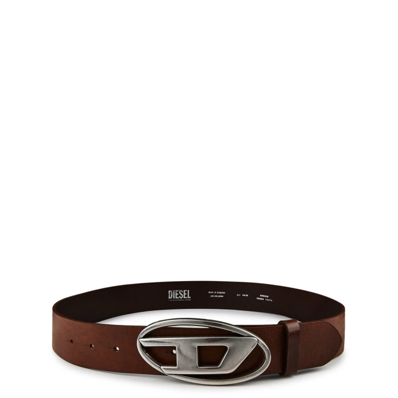 Image of Diesel D Buckle Leather Belt Brown T2348 male 26W (80)