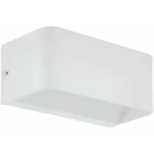 Image of Loops - Wall Light Colour White Long Box Structure Snug Fitting Bulb LED 10W Included