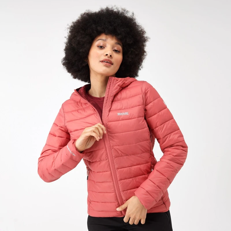 Image of Regatta 'Marizion' Hooded Puffer Jacket Dusty Pink