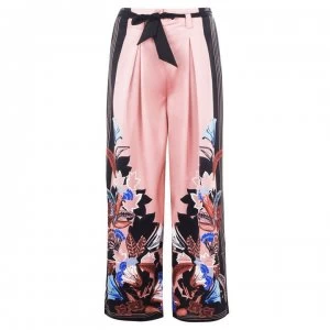 Image of Biba Fan Lily Wide Leg Trousers - Pink