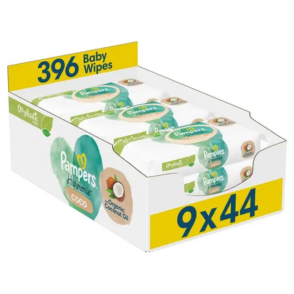 Image of Pampers Harmonie Coco 9x44 Baby Wipes