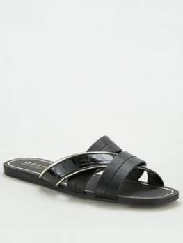 Image of Office Stella Flat Sandal - Black