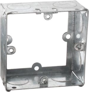 Image of Zexum 1G 35mm Galvanised Extension Back Box
