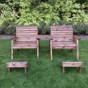 Image of Charles Taylor Grand Twin Straight with Footstools