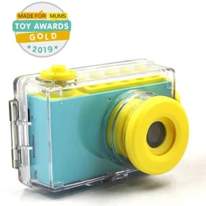 Image of Oaxis myFirst Camera 2 for Kids with 8 Mega Pixels & Waterproof Case - Blue