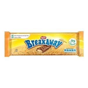 Image of Original Nestle Breakaway Milk Chocolate Biscuits Pack of 8 Ref 12232568