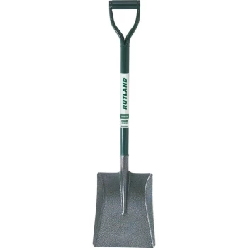 Image of Square Mouth Shovel, Carbon Steel, Metal Shaft - Rutland