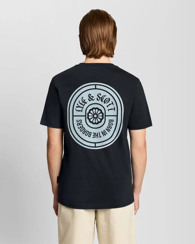 Image of Lyle & Scott T-Shirt Lyle & Scott Graphic Bleu Male M