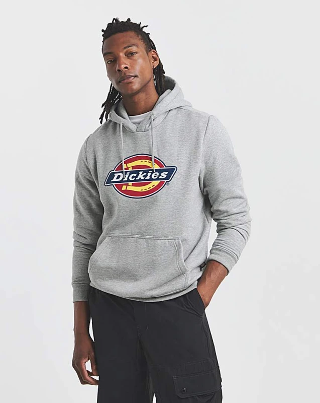 Image of Dickies Dickies Icon Logo Hoodie in Grey Size: Small Grey S Unisex 194904325939