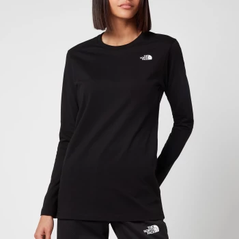 Image of The North Face Womens Simple Dome Long Sleeve T-Shirt - TNF Black - S
