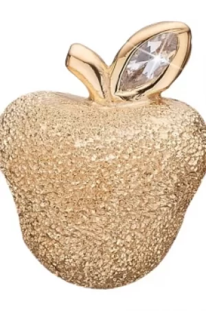 Image of Ladies Christina Gold Plated Sterling Silver Sparkling Apple Bead Charm 623-G81