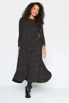 Image of Petite Spot Print Midi Dress