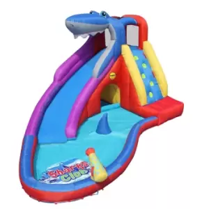 Image of Happy Hop Sharks Club Bouncer / Bouncy Castle with Slide