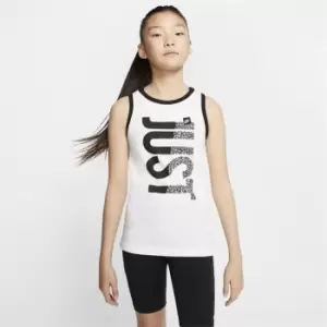 Image of Nike JDI Beach Tank Top Junior - White