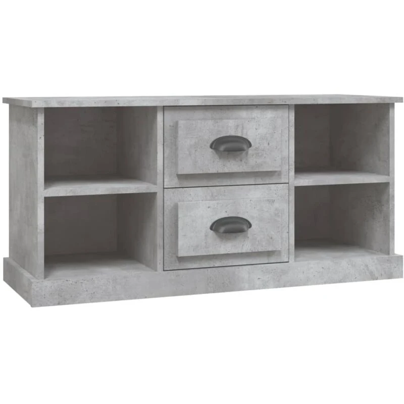 Image of vidaXL TV Cabinet Concrete Grey 99.5x35.5x48cm Engineered Wood, Grey 816276