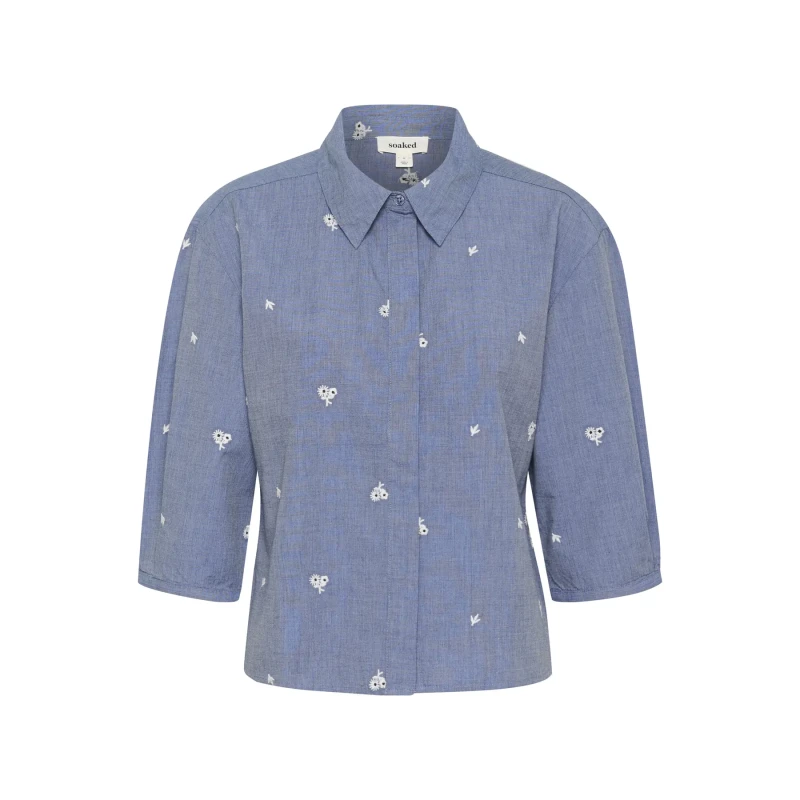 Image of Soaked in Luxury Woman's shirt Soaked in Luxury Elly Bleu Female L