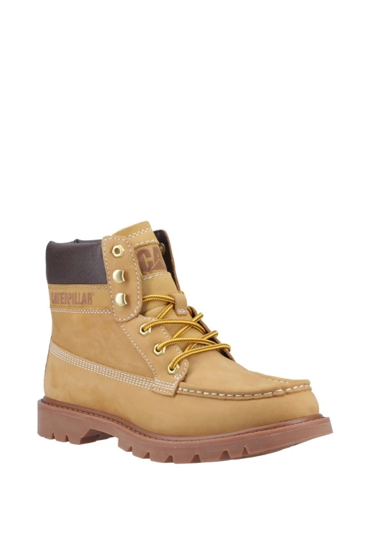 Image of CAT Lifestyle Mens Colorado Moc Toe Boots in Light Tan Size: 7 Light Tan Male 7