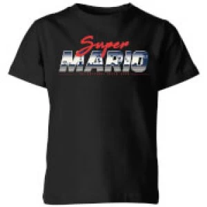 Image of Nintendo Super Mario Original 80s Hero Kid's T-Shirt - Black - 7-8 Years