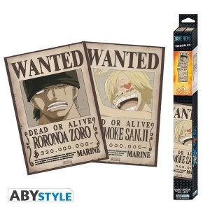 Image of One Piece - Wanted Zoro & Sanji Poster