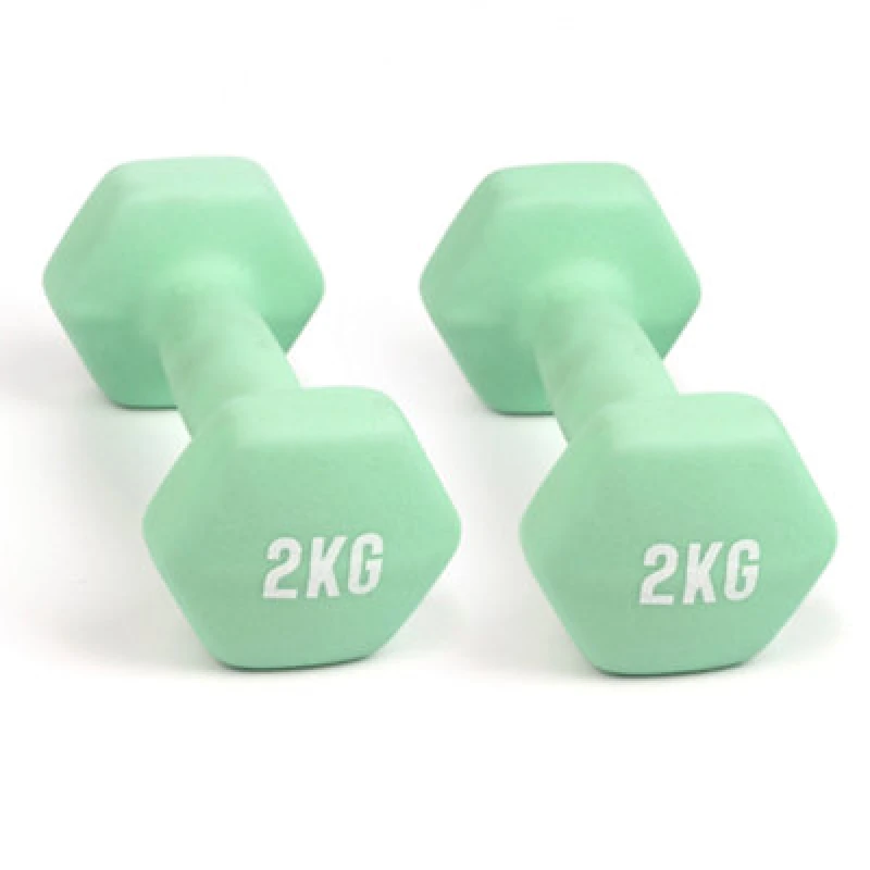 Image of Myga Dumbbell 2Kg Pair, Green RY1710-QTY2