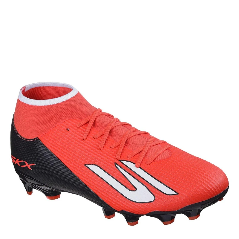 Image of Skechers SKX.2 Academy Adults High Firm Ground Football Boots Red/Black male 7 (41)