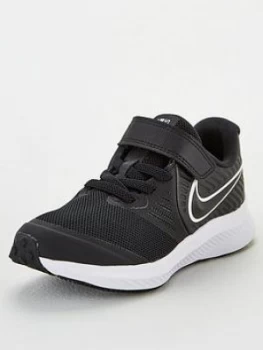 Image of Nike Childrens Star Runner 2 Trainers - Black/White