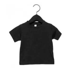 Image of Bella + Canvas Baby Tri-Blend T-Shirt (6-12 Months) (Charcoal Black Triblend)