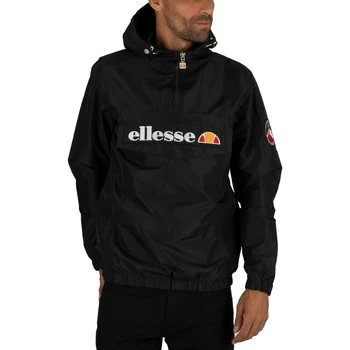 Image of Ellesse Mont 2 Overhead Jacket mens Jacket in Black - Sizes UK S,UK M,UK L,UK XL,UK XXL
