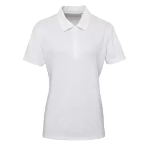 Image of Tri Dri Womens/Ladies Panelled Short Sleeve Polo Shirt (S) (White)