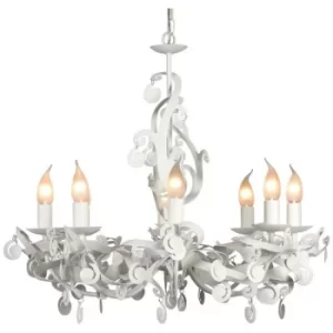 Image of Linea Verdace Mila Multi Arm Chandeliers White Metal