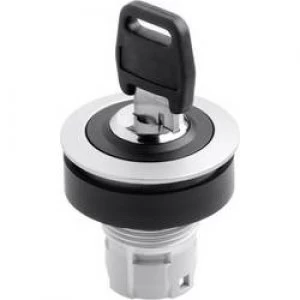 Image of Key switch Metal Black 1 x 90
