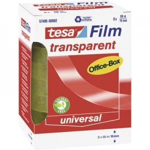 Image of tesa 57406-00002-00 57406-00002-00 Tesa film tesafilm Transparent (L x W) 66 m x 19mm 8 pcs