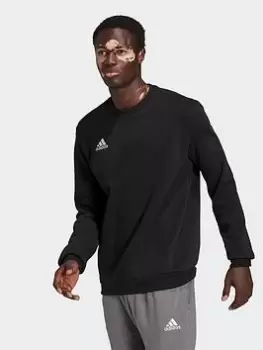 Image of adidas Entrada 22 Sweatshirt, Black, Size L, Men