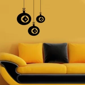Image of KBSNOEL-18 Black Decorative Wall Sticker
