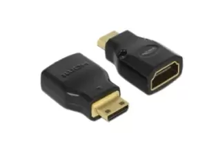 Image of DeLOCK 65665 video cable adapter Mini-HDMI HDMI Black