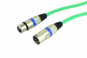 Image of Cobra Balanced XLR Mic Lead 6m Green