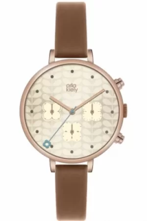 Image of Ladies Orla Kiely Ivy Chronograph Watch OK2040
