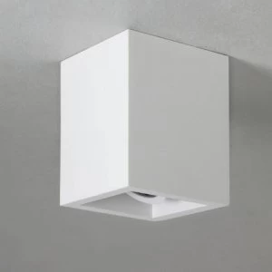 Image of LED 1 Light Square Adjustable Surface Mounted Downlight Plaster, GU10
