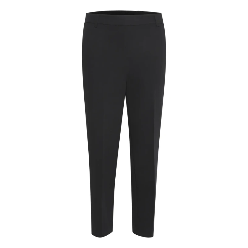 Image of Kaffe Womens crop Trousers KAFFE Sakura HW Noir Female 40