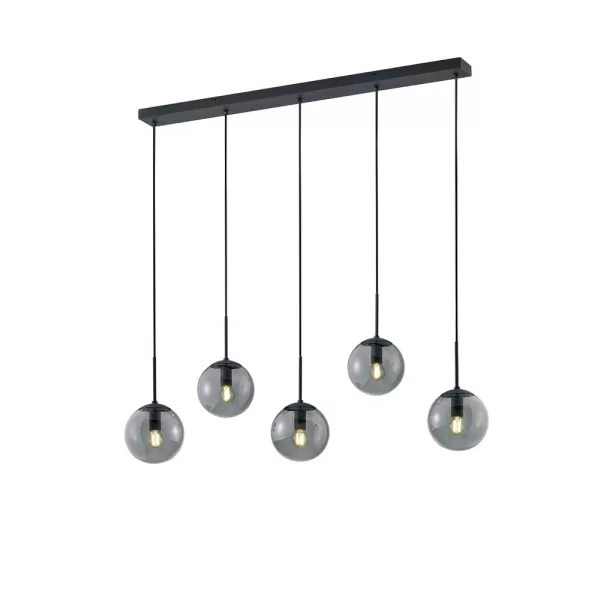 Image of Balini Modern 5 Light Bar Pendant Ceiling Light Anthracite, Wiz Connected