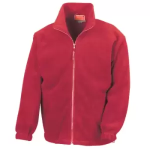 Image of Result Mens Full Zip Active Fleece Anti Pilling Jacket (S) (Red)