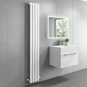 Image of White Vertical Single Panel Radiator 1600 x 240mm - Margo