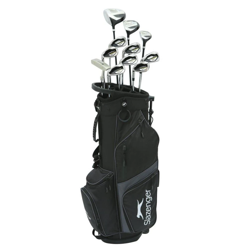 Image of Slazenger VS Golf Club Set with Stand Bag (Graphite and Steel Shaft Combo) Mens L/H male One Size