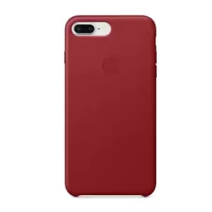 Image of iPhone 8 Plus Leather Case - Red