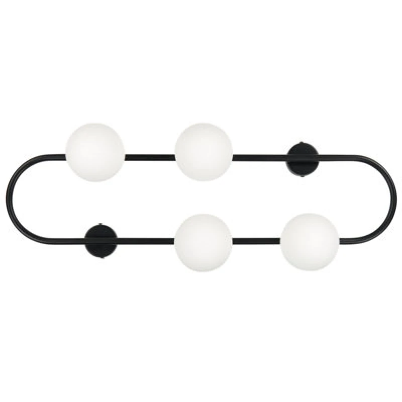 Image of Beliani Wall Lamp Yango Metal Black